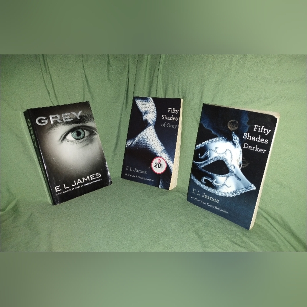 Fifty Shades Of Grey Book Set Of 3 Paperback Good Condition